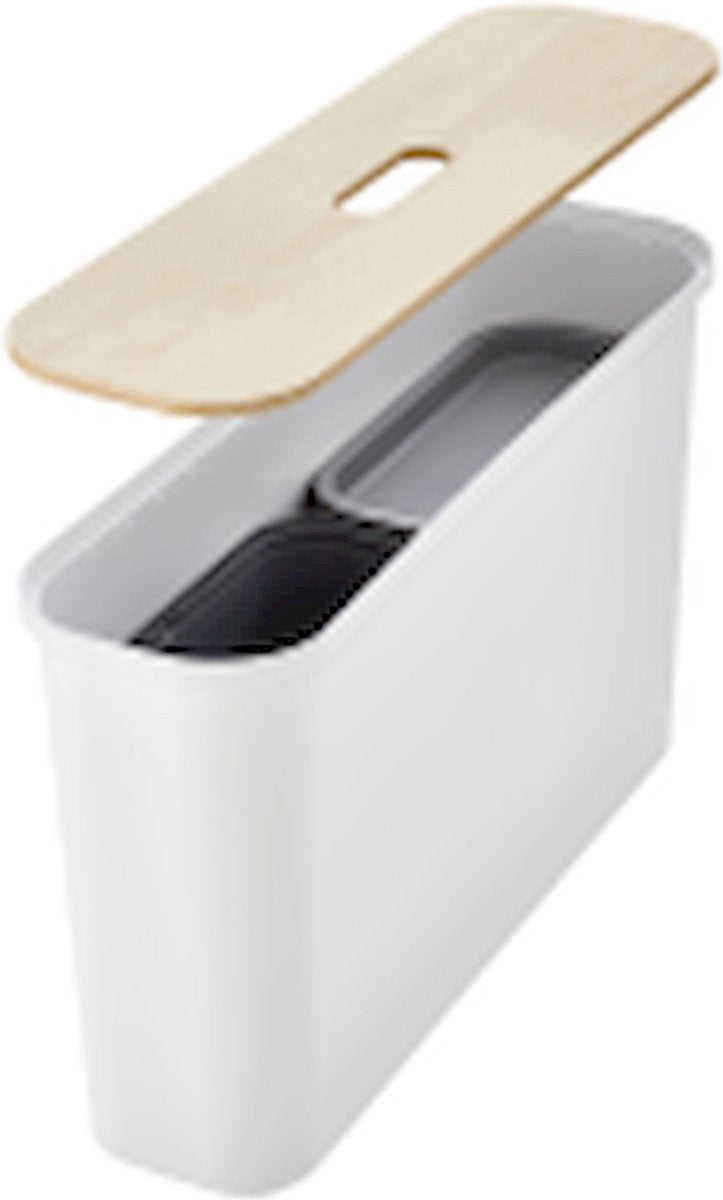 Smartstore - Sammelaufbewahrungsbox 46 Liter Set mit Trennwänden und Deckel - Polypropylen - Weiß