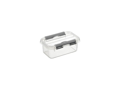 Sonnenwaren Sonnenwaren Q-Line Storage Box 0,5L Transparent Silber