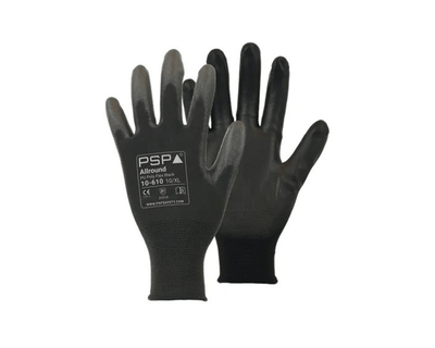 PSP 10-610 PU schwarze Arbeitshandschuhe 12 Paar Größe 8 m