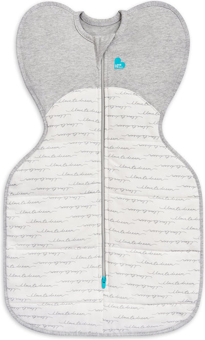Love to dream Baby-Schlafsack zum Einwickeln – Pucken – Baby 3–6 Monate – 6–8,5 kg – Winter – 2,5 Tog – Weiß