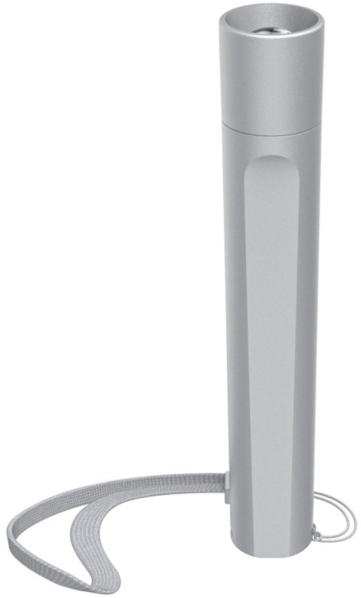 Hama Taschenlampe - fl120 - 120lm - inkl. 2x AA-Batterien - Aluminium - 3 Positionen - Silber