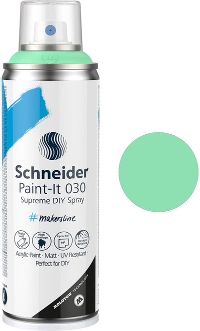 Schneider Schreibwaren Schneider Sprühfarbe – Paint-it 030 – DIY Sprühfarbe – Acrylfarbe – 200 ml – hellgrün – s-ml03052044