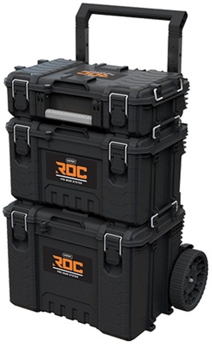 Keter 256982 Roc Pro Werkzeugkoffer-Set Kunststoff schwarz