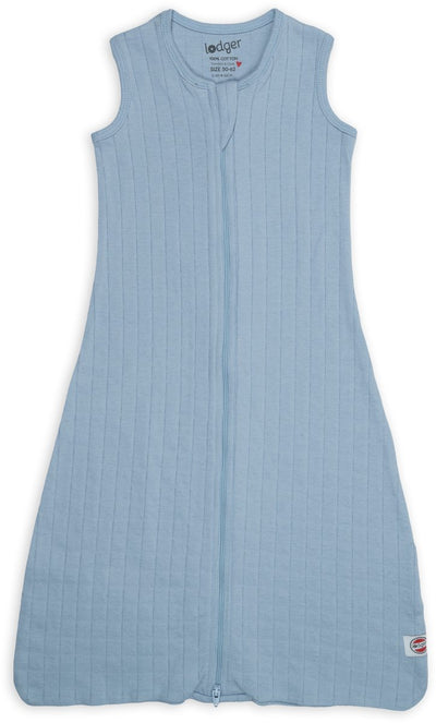 Lodger Hopper – Hydrophiler Schlafsack Baby – Blau – 0,3 Tog – 62 cm – Bio-Baumwolle – Sommerschlafsack Babyschlafsack