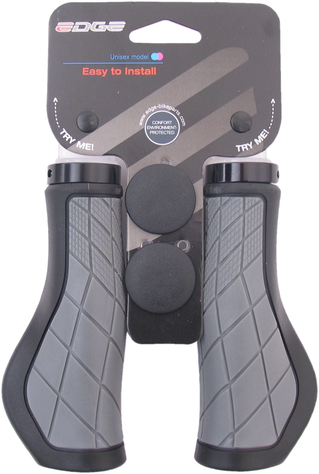Edge Ergo City Griffe - 136mm, schwarz-grau