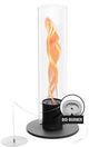 Höfats Spin Classic Tischfeuer 1500 Schwarz Bio-Ethanol-Kamin auf Flüssigkeit, Edelstahl-Tischkamin, wärmender Tischkamin für drinnen und draußen