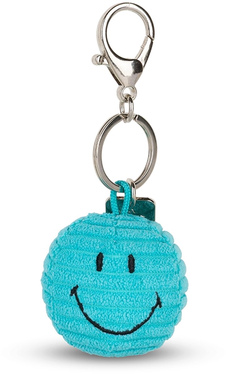 Bon Ton Toys Smiley® – Schlüsselanhänger Cord, Blaugrün – 4,5 cm