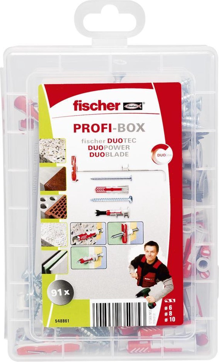 Fischer Profi-Box Duoline-Dübel mit Schrauben