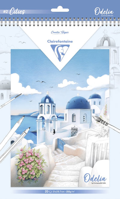 Clairefontaine Malbuch Odelia A4 Städte