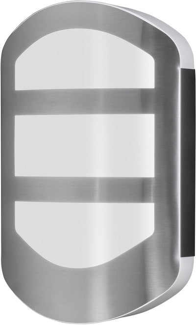Osram Endura Style Plate Wall Wandleuchte in moderner Edelstahloptik mit indirektem Licht, helle und funktionale LED-Außenleuchte, IP44-Schutz, für Eingangsbeleuchtung und Fassaden