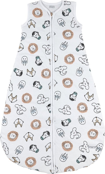 Meyco Baby Animal Baby Sommerschlafsack rund – mehrfarbig – 110 cm – 0,5 Tog