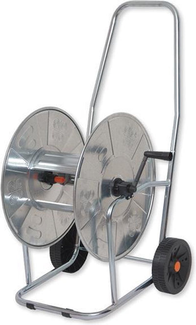 Bradas Agrati Solid Zincato-Serie – Gartenschlauchwagen – Metall – Stahl – ergonomischer Griff