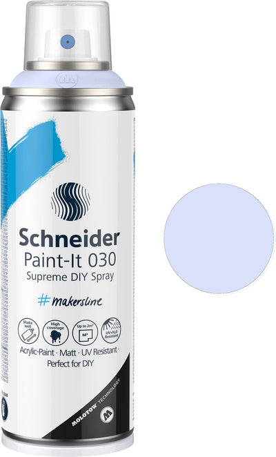 Schneider Schreibwaren Schneider Sprühdose Farbe – Paint-it 030 – DIY Sprühfarbe – Acrylfarbe – 200 ml – helles Lavendel – S-ML03052139