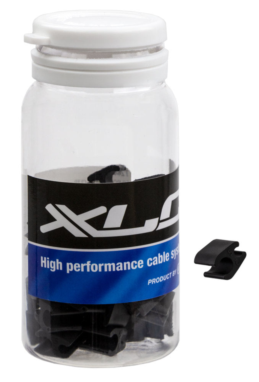 XLC Kabed Duo Kabelclip PVC 5,0 2,5 mm schwarzer Topf a 50