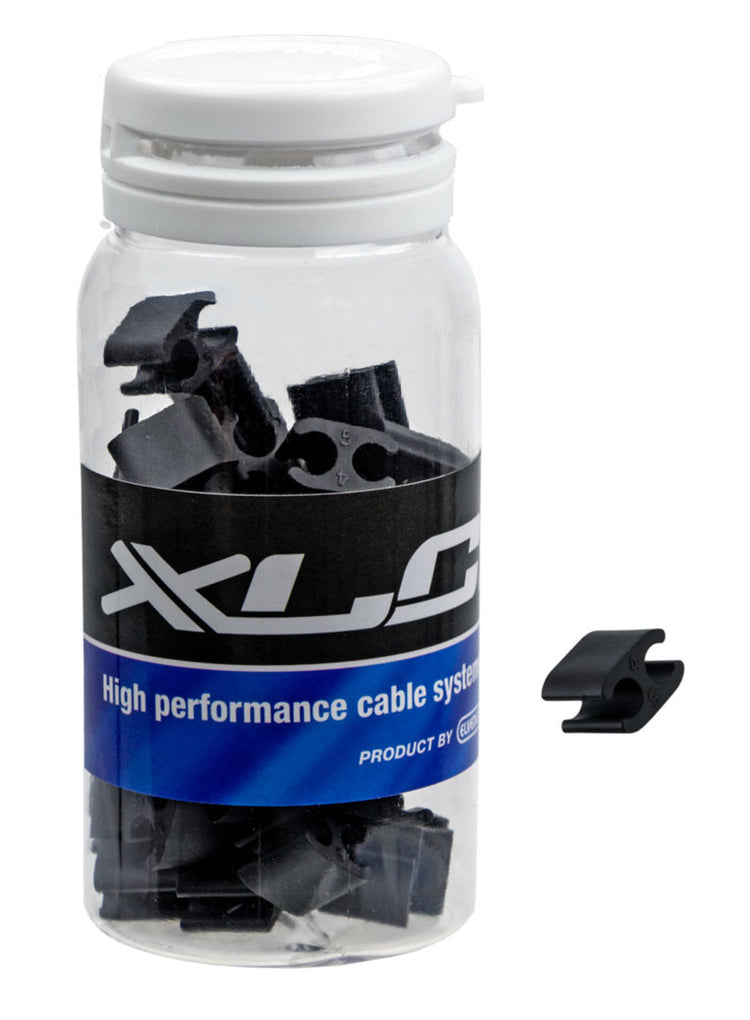 XLC Kabed Duo Kabelclip PVC 4,1 5,0 mm schwarzer Topf a 50