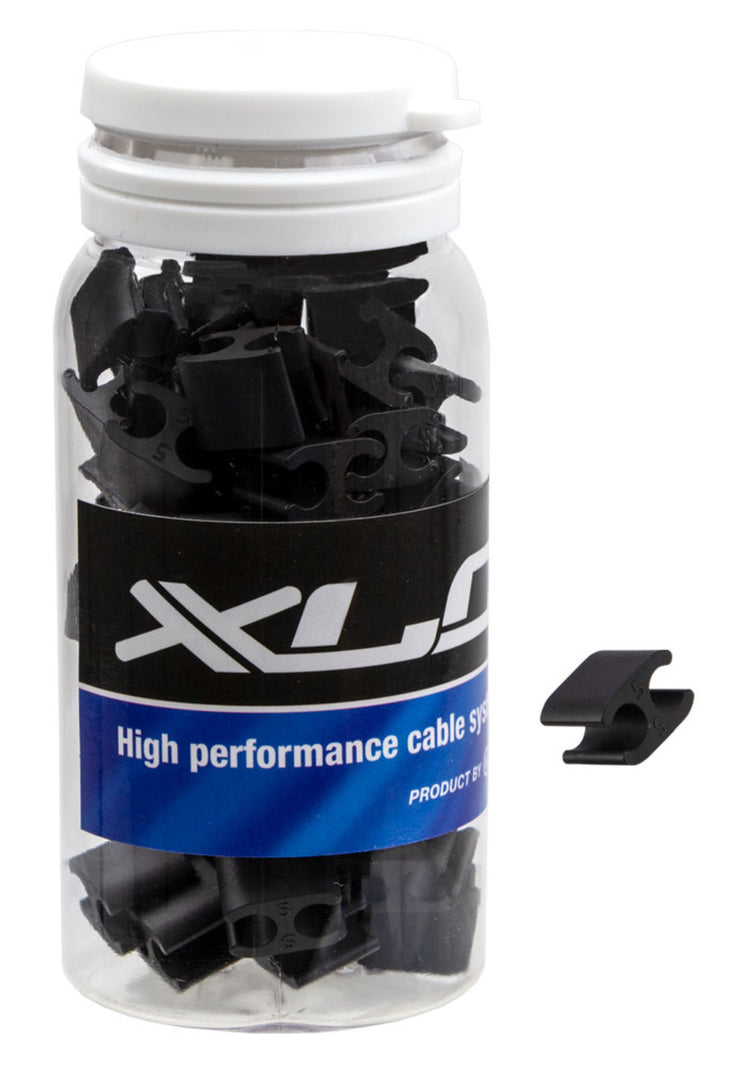 XLC Kabed Duo Kabelclip PVC 5,0 5,0 mm schwarzer Topf a 50