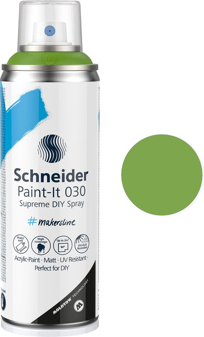 Schneider Schreibwaren Schneider Sprühfarbe – Paint-it 030 – DIY Sprühfarbe – Acrylfarbe – 200 ml – grün – s-ml03050052