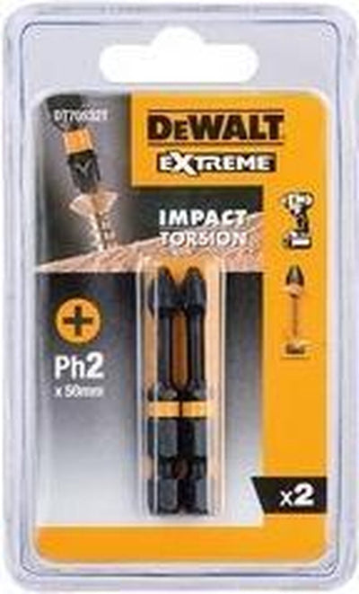 Dewalt dt70532t PH2 Extreme Impact Torsion Schraubendreher-Bits – 50 mm (2 Stück)