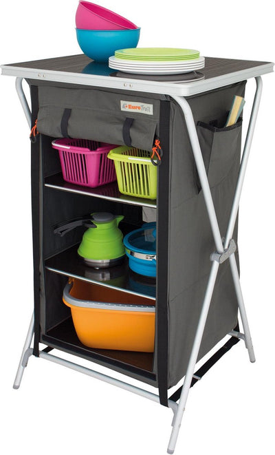 Eurotrail Campingschrank Aubenas 98 x 60 cm Aluminium MDF grün