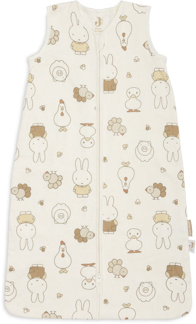 Jollein Schlafsack Baby ärmellos 90 cm – Jersey – Miffy Family Farm
