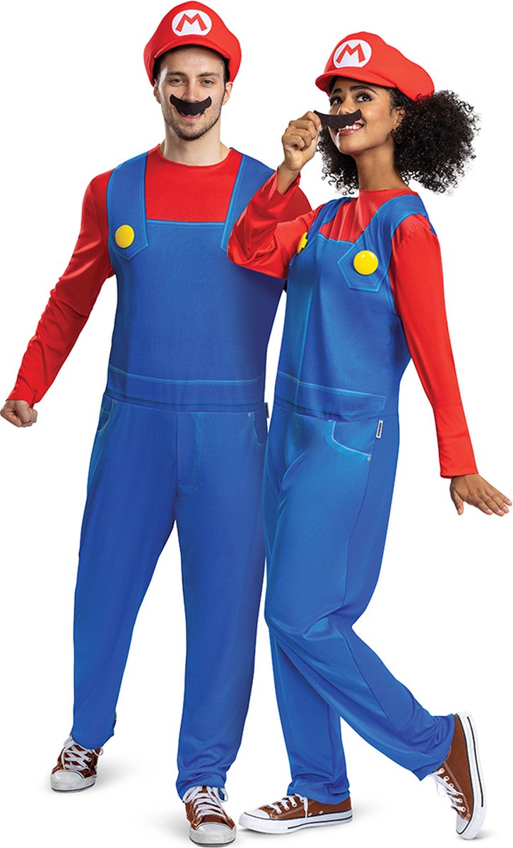 Verkleidung Nintendo – Super Mario Bros, Mario Elevated Kostüm Classic Erwachsene, Größe XS S