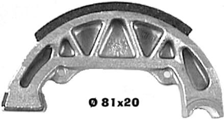 Bald kommen Bremsschuh Bio -Standard 95 x 20 mm