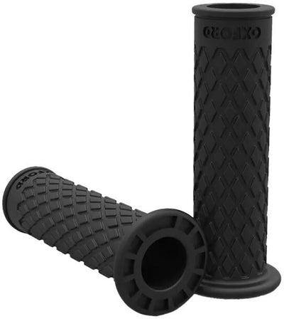 Oxford Gummi Grip 22 mm Retro Grip Schwarz schwarz