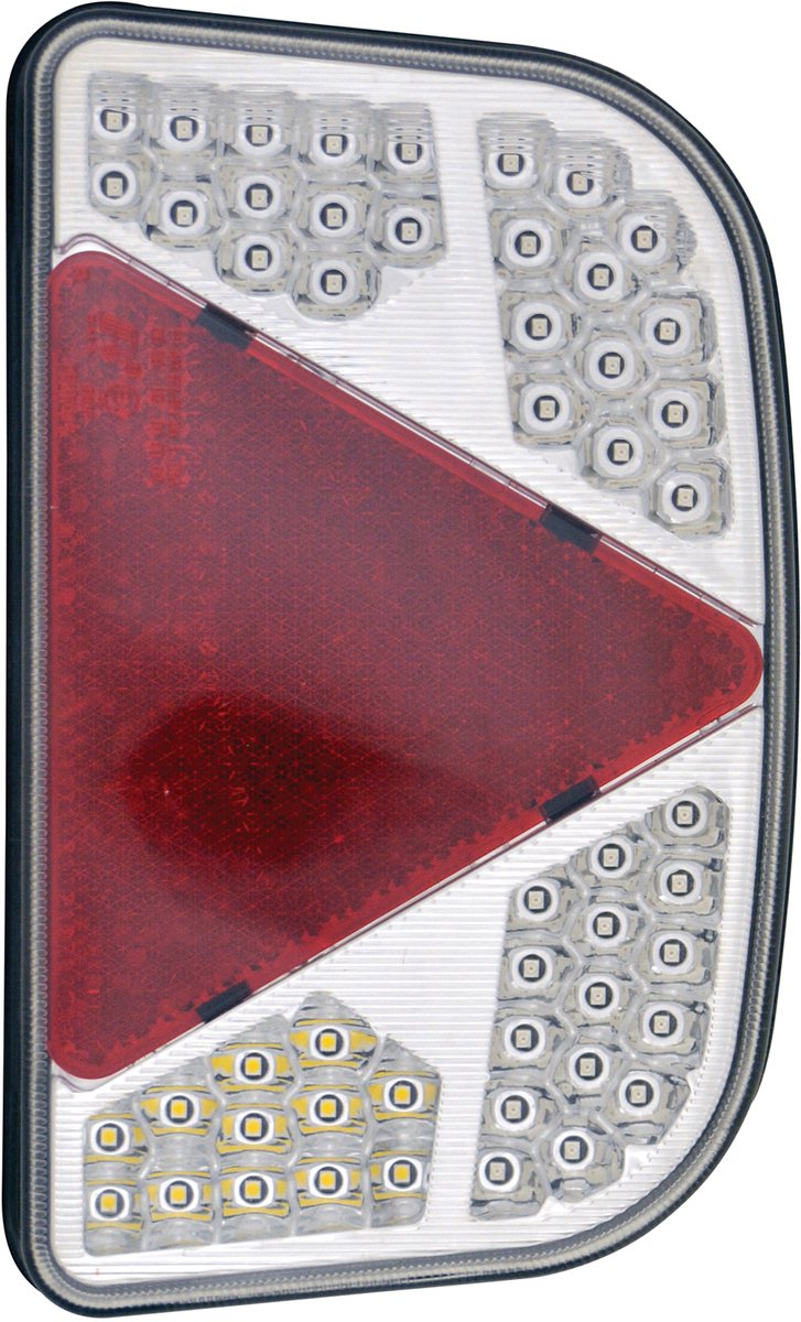 Carpoint LED-Rücklicht - 12 Volt - rechts - 7 Funktionen - im stabilen Kunststoffgehäuse - Schraubbefestigung Achsabstand 152mm - 5 vormontierte Anschlussdrähte - Maße 244x148mm