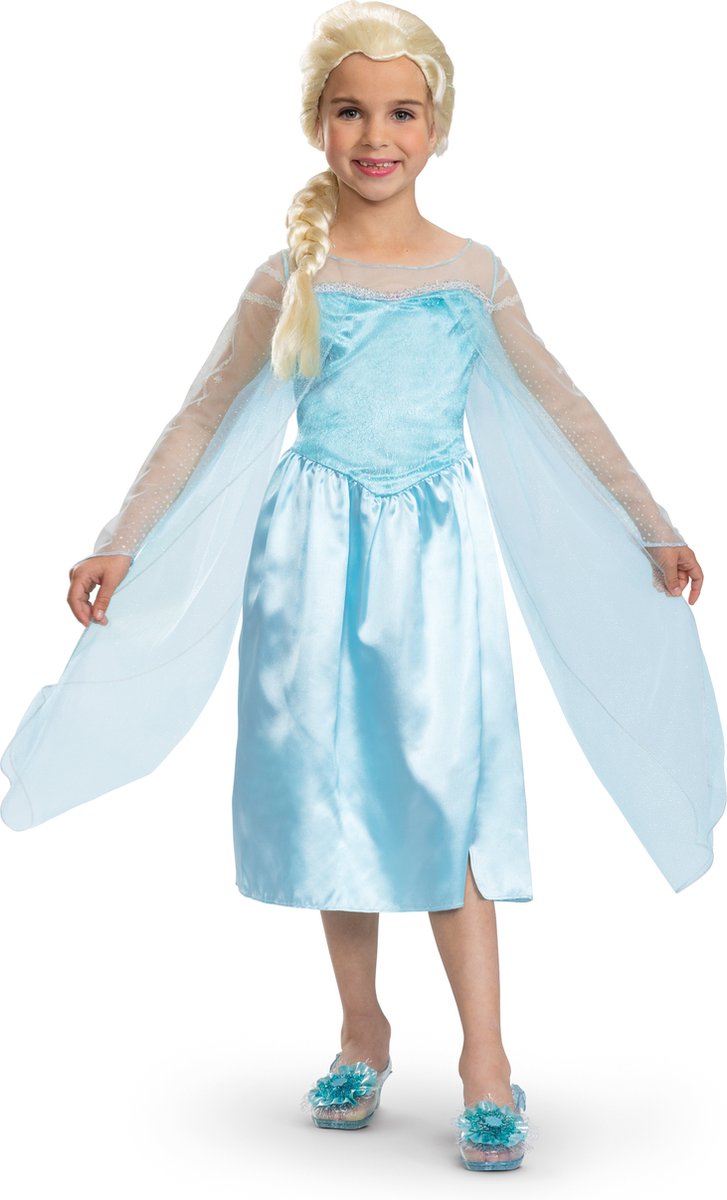 Verkleidung Disney – Frozen, Elsa Classic, Größe M (7-8 Jahre), Mädchen