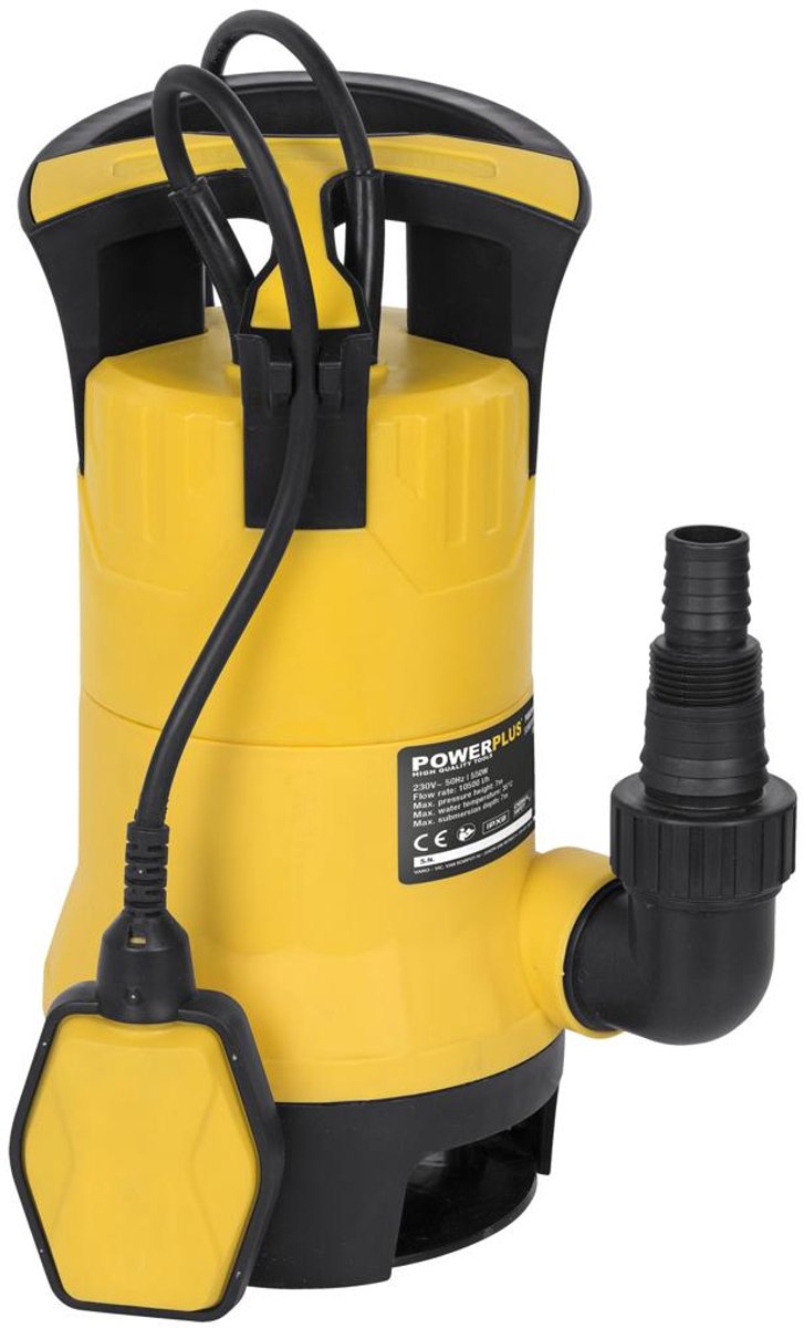 Powerplus elektrische Wasserpumpe POWXG9513 – 550 W Tauchpumpe, maximale Temperatur von 35 °C und Durchfluss von 10500 l Stunde, Gartengeräte