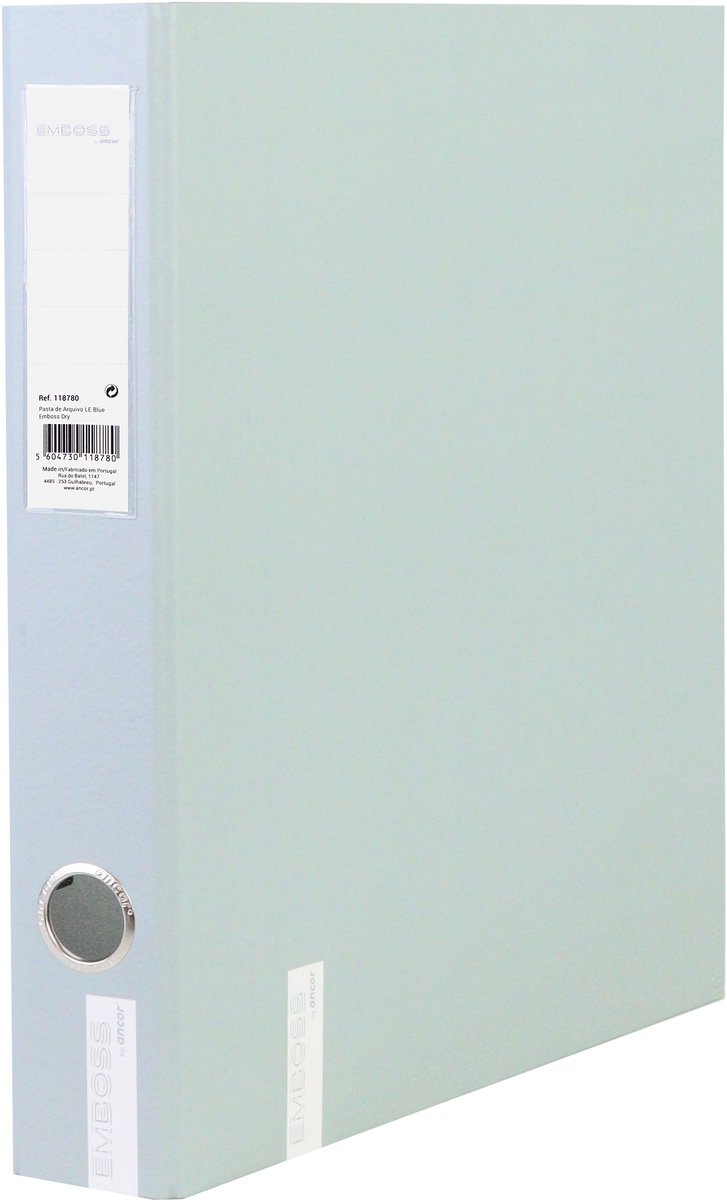 Ancor Ringbuch Prägung trocken A4 2R D-30mm grau