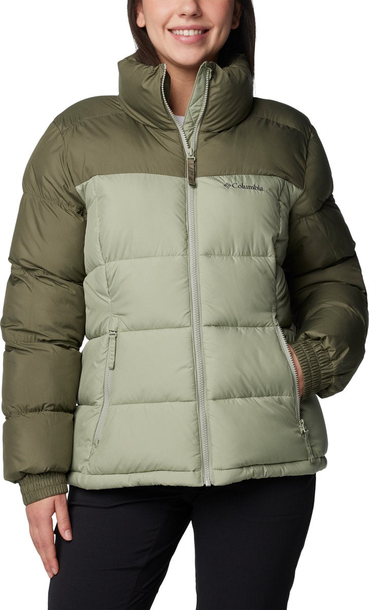 Columbia Pike Lake™ Full Zip Jacket Damen Outdoorjacke – Steingrün, Safari – Größe S