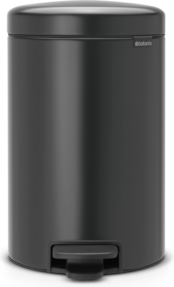 Brabantia Newicon Abfallbehälter – 12 Liter – selbstbewusstes Grau