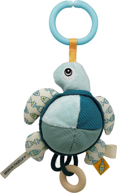 Dolce Toys Spielzeug-Ozean-Aktivitätsanhänger – Schildkröte flippy