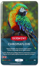 Derwent Chromaflow Buntstifte – Sortiment in Dose – 3,5 mm – 12 Stück