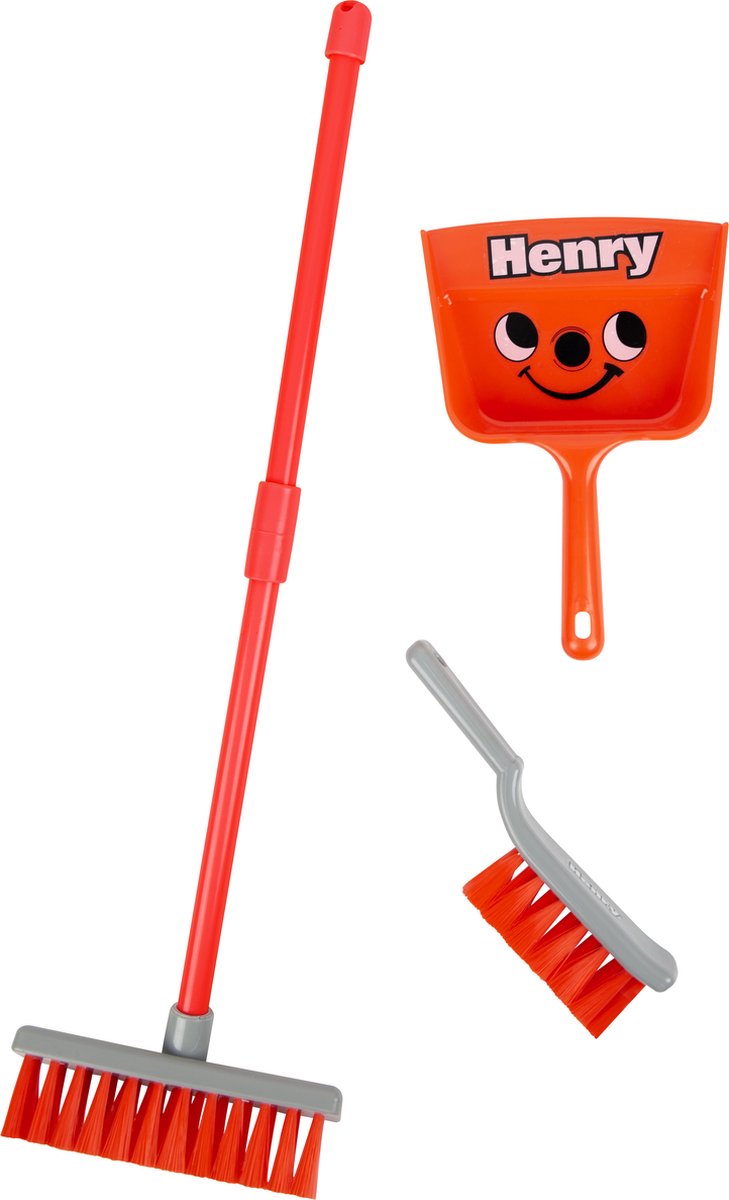 Casdon Henry – Besen, Kehrschaufel für Kinder – Reinigungsspielzeug