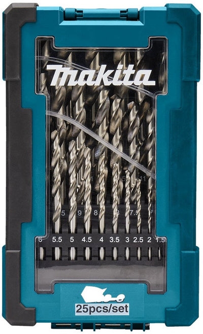 Makita-Zubehör d-67555 | Metallbohrer-Set | hss-g | 25-teilig - d-67555