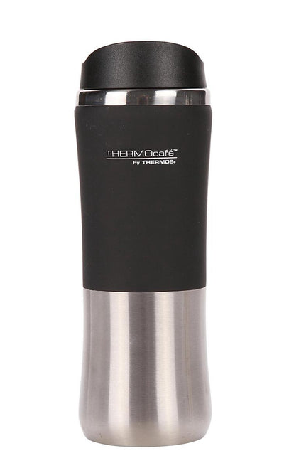 Thermosisolierbecher - Edelstahl - 300 ml - Schwarzsilber