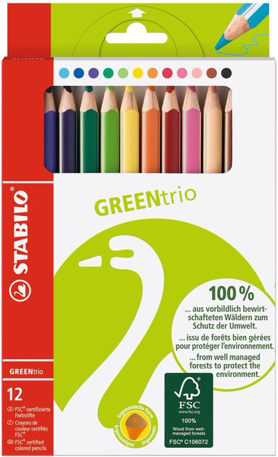 Stabilo farbige Stifte 12 Stücke FSC