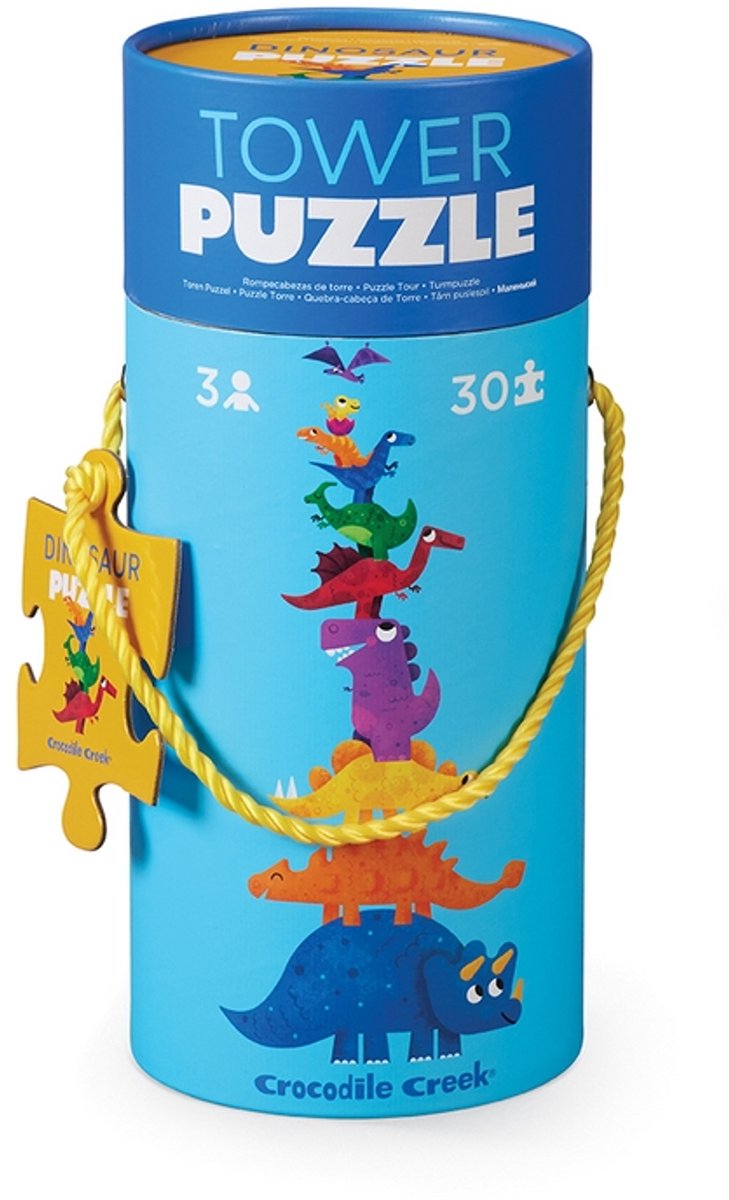 Crocodile Creek Tower Puzzle Dinosaurier – 30 Teile