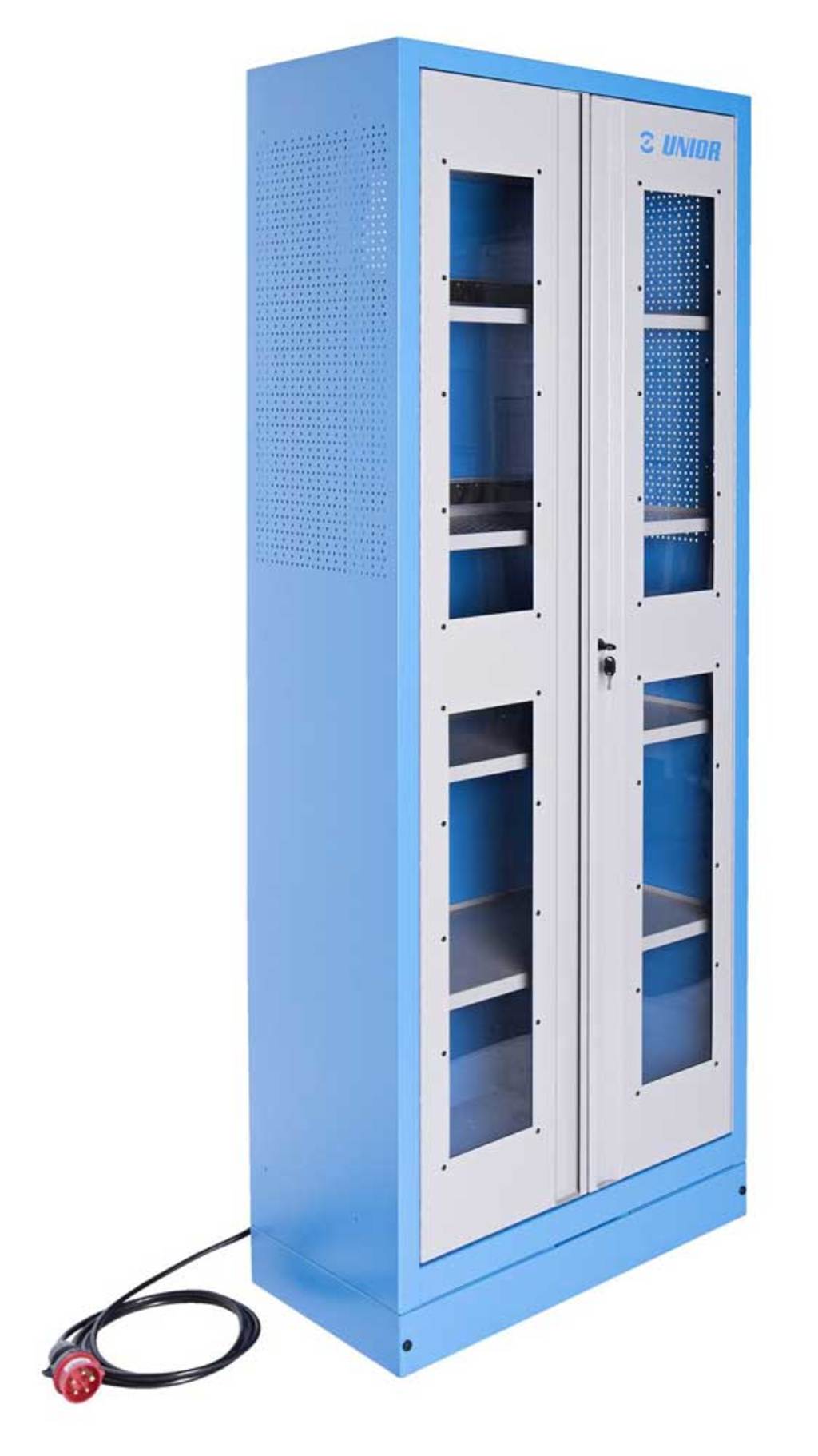 GRS Unior Schrank Workshop Ladepunkt Bl Gry