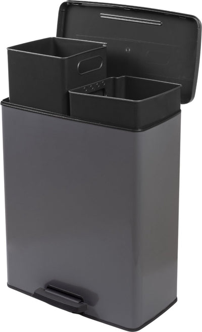 CHREVER CHREVER DECOBIN Duo Müll Bin 26+26l cool grau
