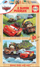 Educa - Puzzleautos - Holzpuzzle - 2 x 25 Teile - Puzzle für Kinder