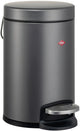 Wesco Kosmetik 133 Abfallbehälter | Treteimer | 3 Liter | Metall - Graphit matt | Make-up-Abfallbehälter