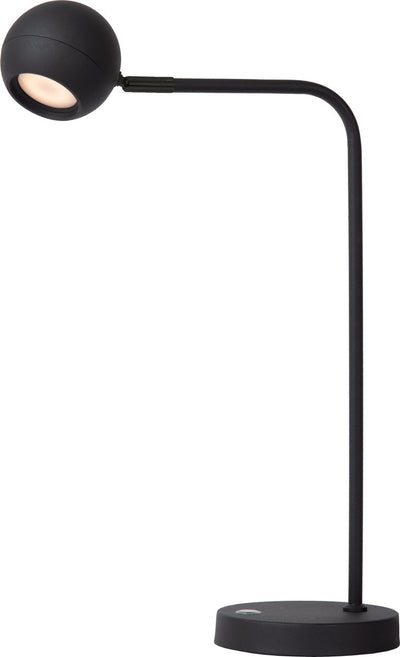 Lucide Comet – wiederaufladbare Schreibtischlampe – wiederaufladbarer Akku – LED 3 Stufendimmung – 1 x 3 W, 2700 K – Schwarz