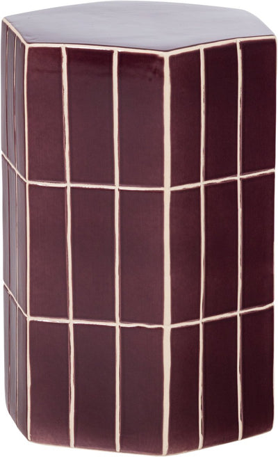 Woood Plu dekorativer Beistelltisch – Keramik – Lila – 42 x 30 x 26