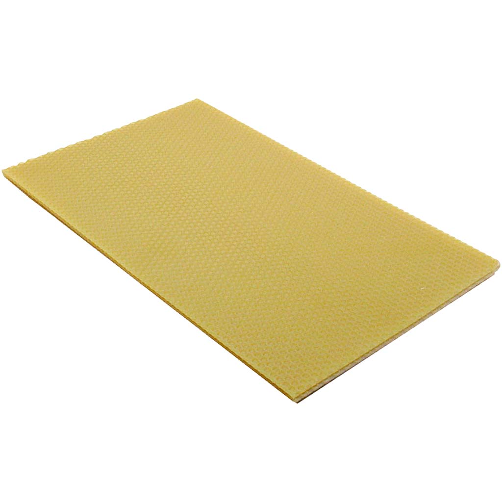 Bienenwachsplatten, Größe 20x33 cm, Stärke 2 mm, natur, 1 Stück