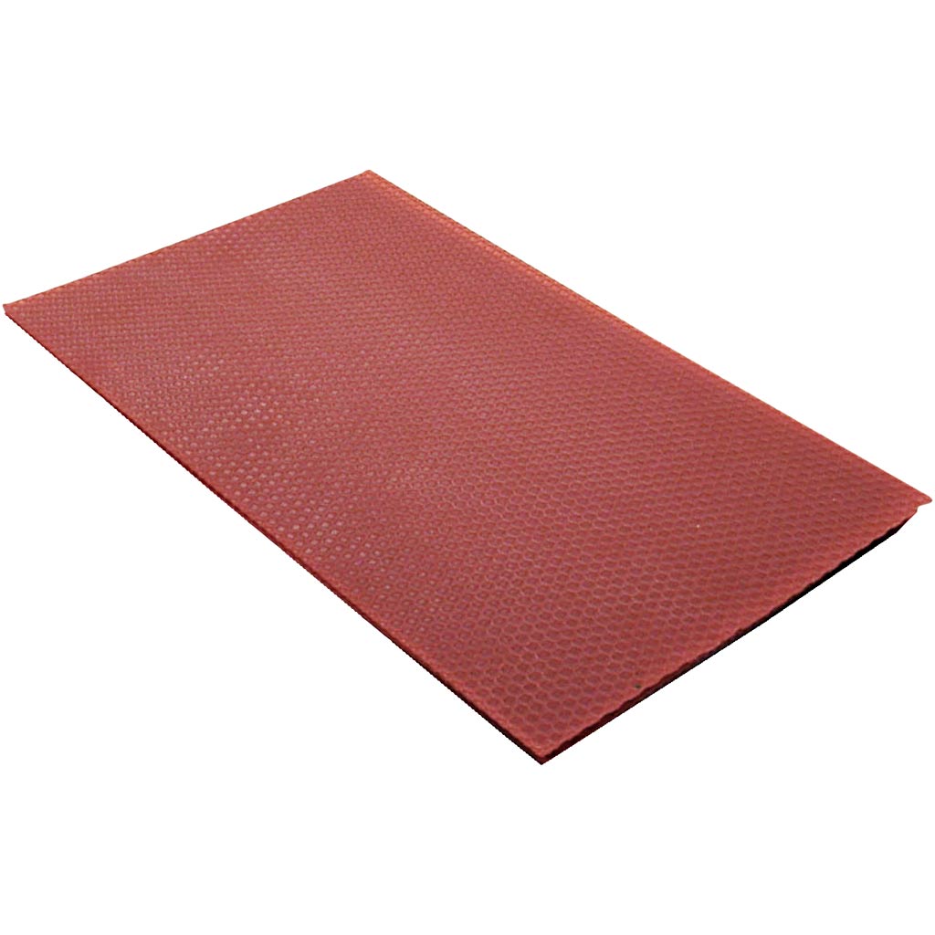 Bienenwachsplatten, Größe 20x33 cm, Stärke 2 mm, rot, 1 Stück