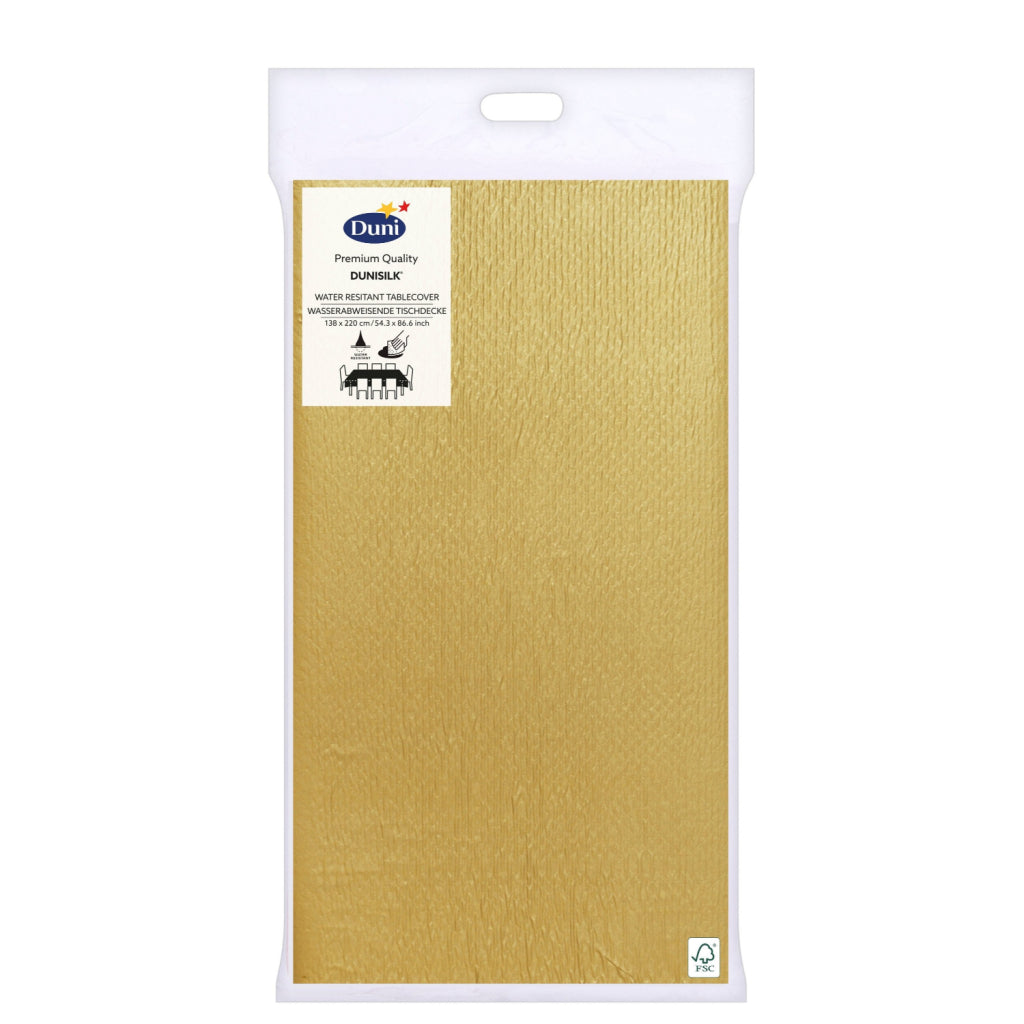 Duni Duni Tischdecke 138x220 cm Gold