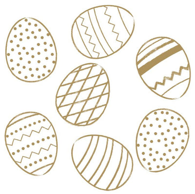 Duni Duni-Servietten goldene Eier 3-Laags 33x33 cm